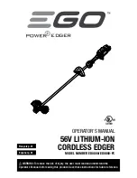 Preview for 1 page of EGO ED0800 Operator'S Manual