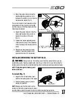 Preview for 17 page of EGO ED0800 Operator'S Manual