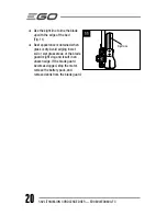 Preview for 20 page of EGO ED0800 Operator'S Manual