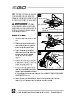 Preview for 52 page of EGO ED0800 Operator'S Manual