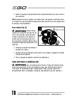 Preview for 78 page of EGO ED0800 Operator'S Manual