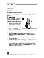 Preview for 80 page of EGO ED0800 Operator'S Manual