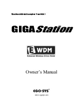 Предварительный просмотр 1 страницы EGO GigaStation Owner'S Manual