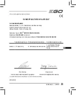 Предварительный просмотр 33 страницы EGO GV001E Operator'S Manual