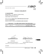 Preview for 53 page of EGO GV001E Operator'S Manual