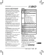Предварительный просмотр 57 страницы EGO GV001E Operator'S Manual