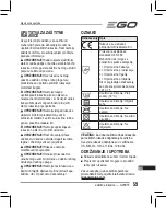 Предварительный просмотр 59 страницы EGO GV001E Operator'S Manual