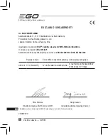 Preview for 60 page of EGO GV001E Operator'S Manual