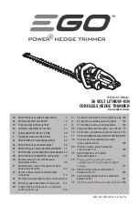 Preview for 1 page of EGO HT2401E Operator'S Manual