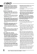 Предварительный просмотр 6 страницы EGO HT2401E Operator'S Manual