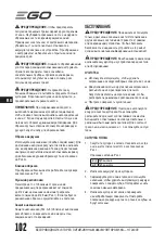 Предварительный просмотр 102 страницы EGO HT2401E Operator'S Manual