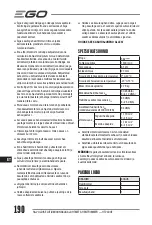Предварительный просмотр 190 страницы EGO HT2401E Operator'S Manual