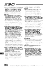 Предварительный просмотр 206 страницы EGO HT2401E Operator'S Manual