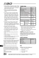 Предварительный просмотр 216 страницы EGO HT2401E Operator'S Manual