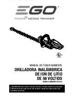 Предварительный просмотр 57 страницы EGO HT2410 Operator'S Manual