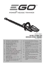 EGO HT2410E Operator'S Manual preview