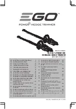 Preview for 1 page of EGO HTX7500 Operator'S Manual