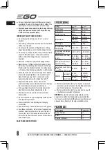 Предварительный просмотр 8 страницы EGO HTX7500 Operator'S Manual
