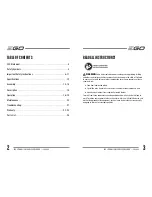Preview for 2 page of EGO LB4800 Operating Manual