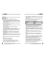 Preview for 5 page of EGO LB4800 Operating Manual