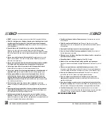 Предварительный просмотр 6 страницы EGO LB4800 Operating Manual