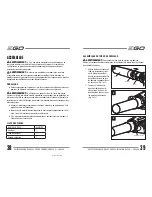 Preview for 20 page of EGO LB4800 Operating Manual