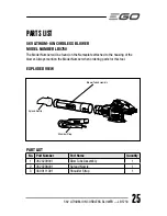 Preview for 25 page of EGO LB5750 Operator'S Manual