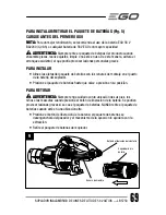 Preview for 69 page of EGO LB5750 Operator'S Manual