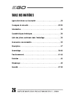 Preview for 26 page of EGO LB5800 Operator'S Manual