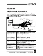 Preview for 37 page of EGO LB5800 Operator'S Manual