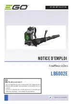 Preview for 1 page of EGO LB6002E Operator'S Manual