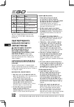 Предварительный просмотр 114 страницы EGO LB6002E Operator'S Manual