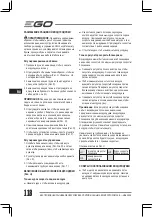 Предварительный просмотр 120 страницы EGO LB6002E Operator'S Manual
