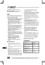 Предварительный просмотр 242 страницы EGO LB6002E Operator'S Manual