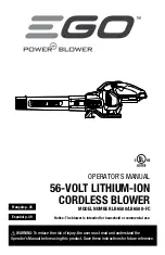 Preview for 1 page of EGO LB6500 Operator'S Manual