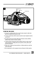 Preview for 19 page of EGO LB6500 Operator'S Manual