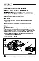 Preview for 42 page of EGO LB6500 Operator'S Manual