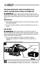 Предварительный просмотр 66 страницы EGO LB6500 Operator'S Manual