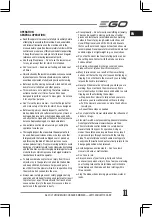 Предварительный просмотр 11 страницы EGO LM1700E-SP Original Instructions Manual