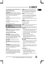 Предварительный просмотр 15 страницы EGO LM1700E-SP Original Instructions Manual