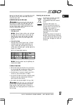 Preview for 17 page of EGO LM1700E-SP Original Instructions Manual