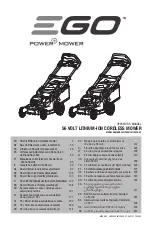 EGO LM1903E-SP Operator'S Manual preview
