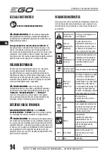 Preview for 94 page of EGO LM1903E-SP Operator'S Manual