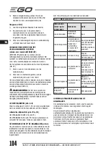 Preview for 104 page of EGO LM1903E-SP Operator'S Manual