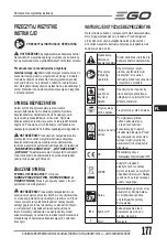 Preview for 177 page of EGO LM1903E-SP Operator'S Manual