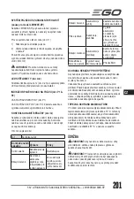 Preview for 201 page of EGO LM1903E-SP Operator'S Manual