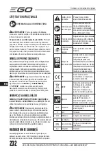 Preview for 232 page of EGO LM1903E-SP Operator'S Manual