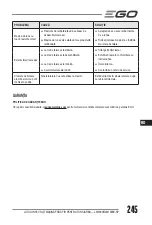 Preview for 245 page of EGO LM1903E-SP Operator'S Manual