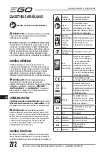 Preview for 272 page of EGO LM1903E-SP Operator'S Manual