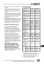 Preview for 321 page of EGO LM1903E-SP Operator'S Manual